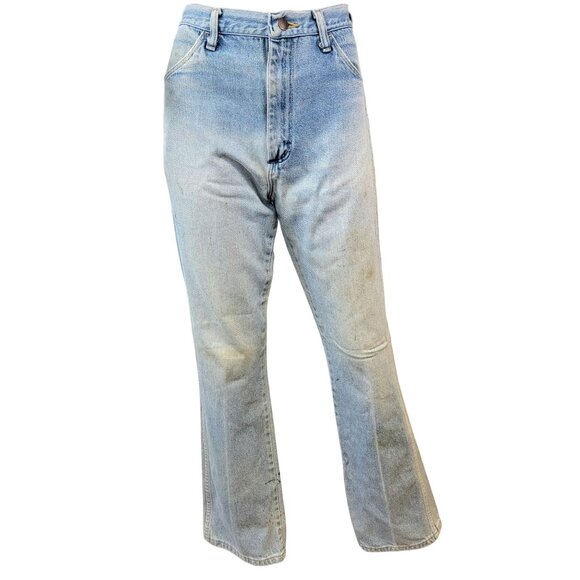 Rustler Jeans Vintage 80s 30 x 32 Women High Rise Boot Cut Light Wash Denim Pant - Picture 2 of 16